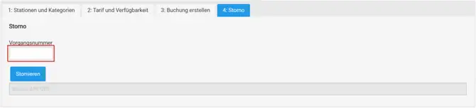 API Testumgebung Storno