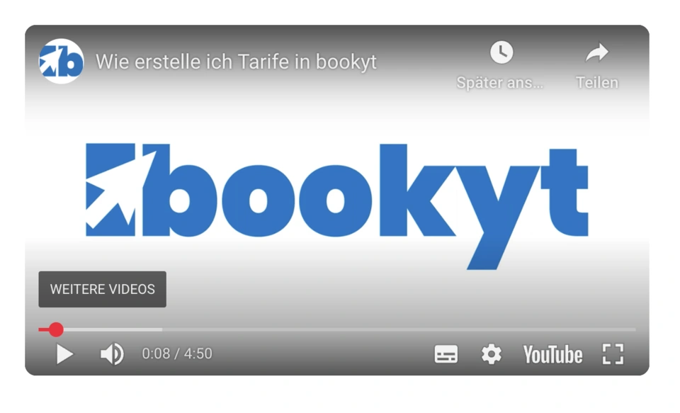Bookyt-Video Tarifberechnung