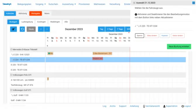 Einführung in das digitale Flottenmanagement mit Bookyt.