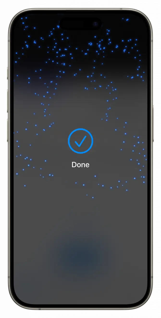Erfolgsmeldung bei Tap to Pay