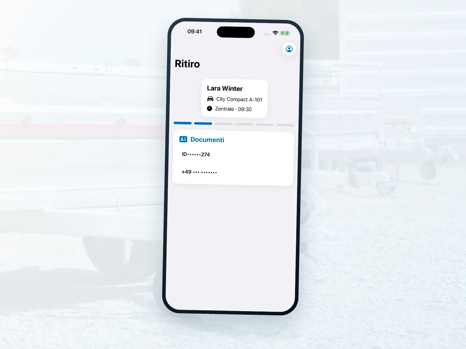 Consegna e restituzione mobile dei rimorchi con Bookyt