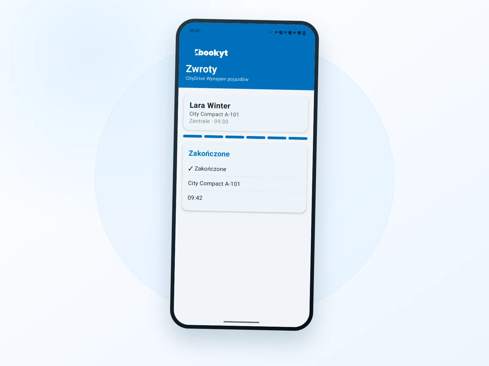 Mobilny zwrot pojazdu z Bookyt