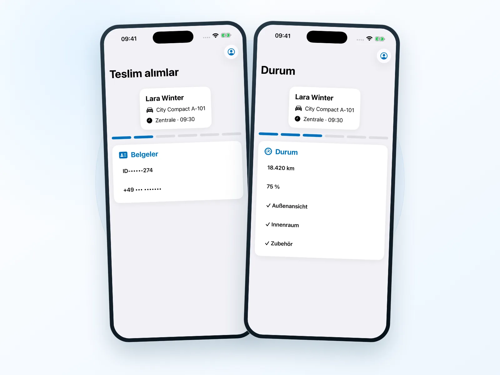 Bookyt'te mobil teslim alma ve durum belgeleme