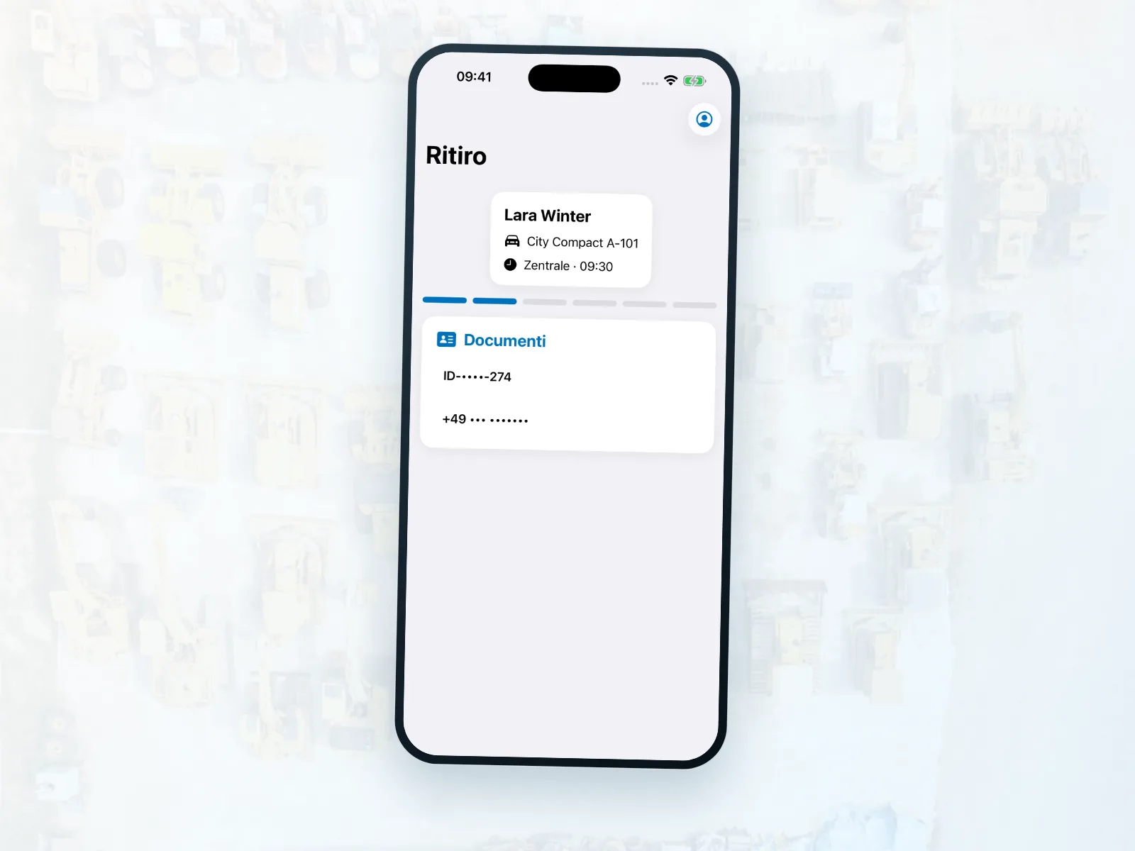 Lavoro mobile nel noleggio di attrezzature