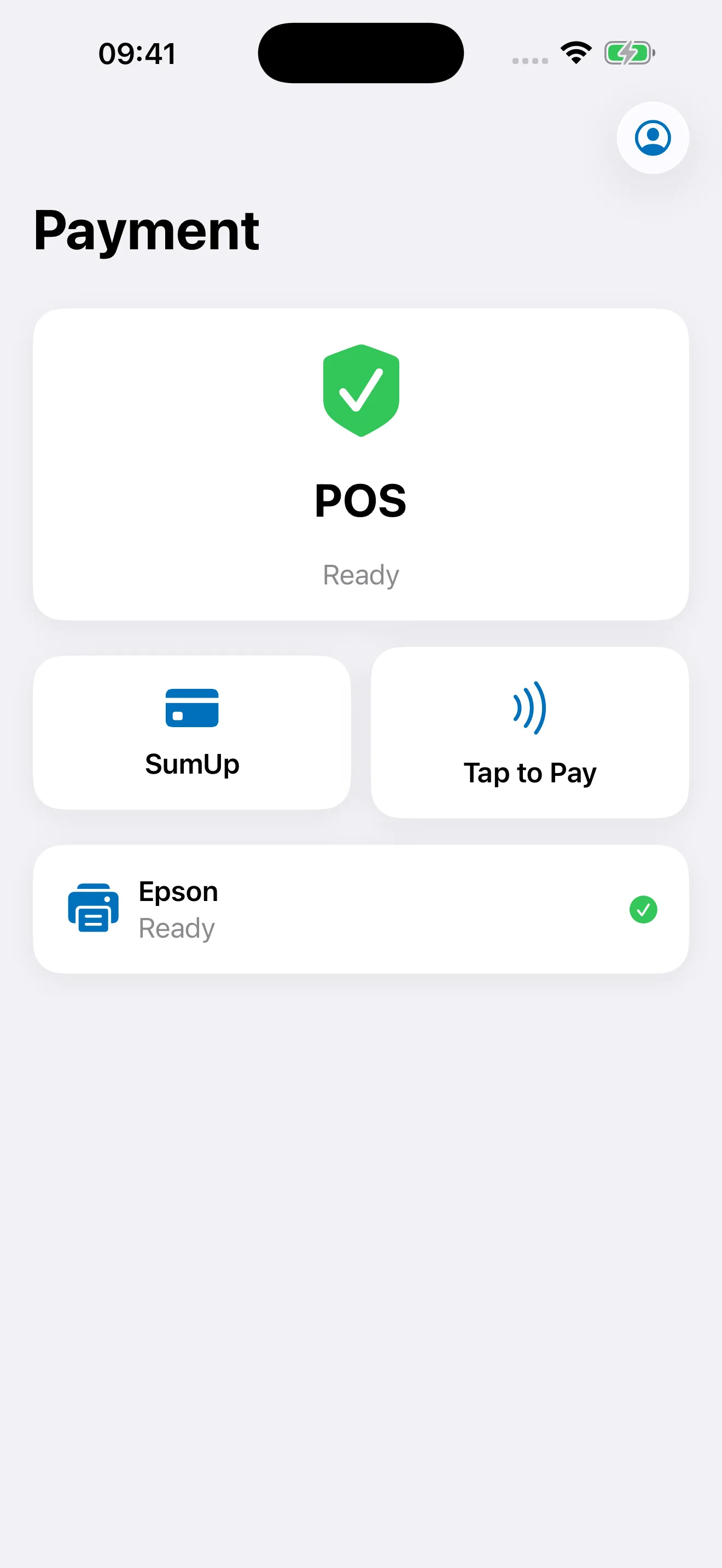 SumUp Tap to Pay in the German Bookyt payment workflow on iPhone