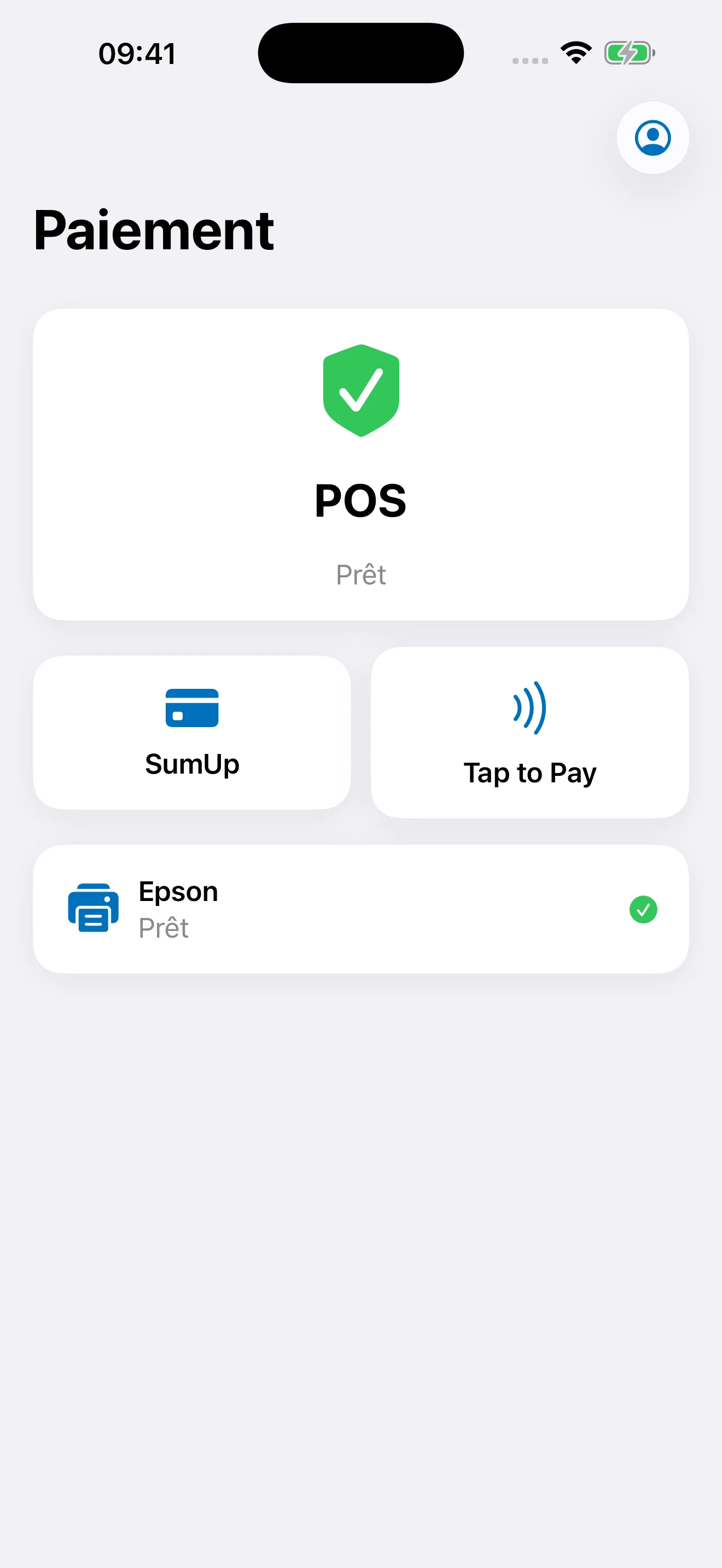 SumUp Tap to Pay dans le flux de paiement Bookyt allemand sur iPhone