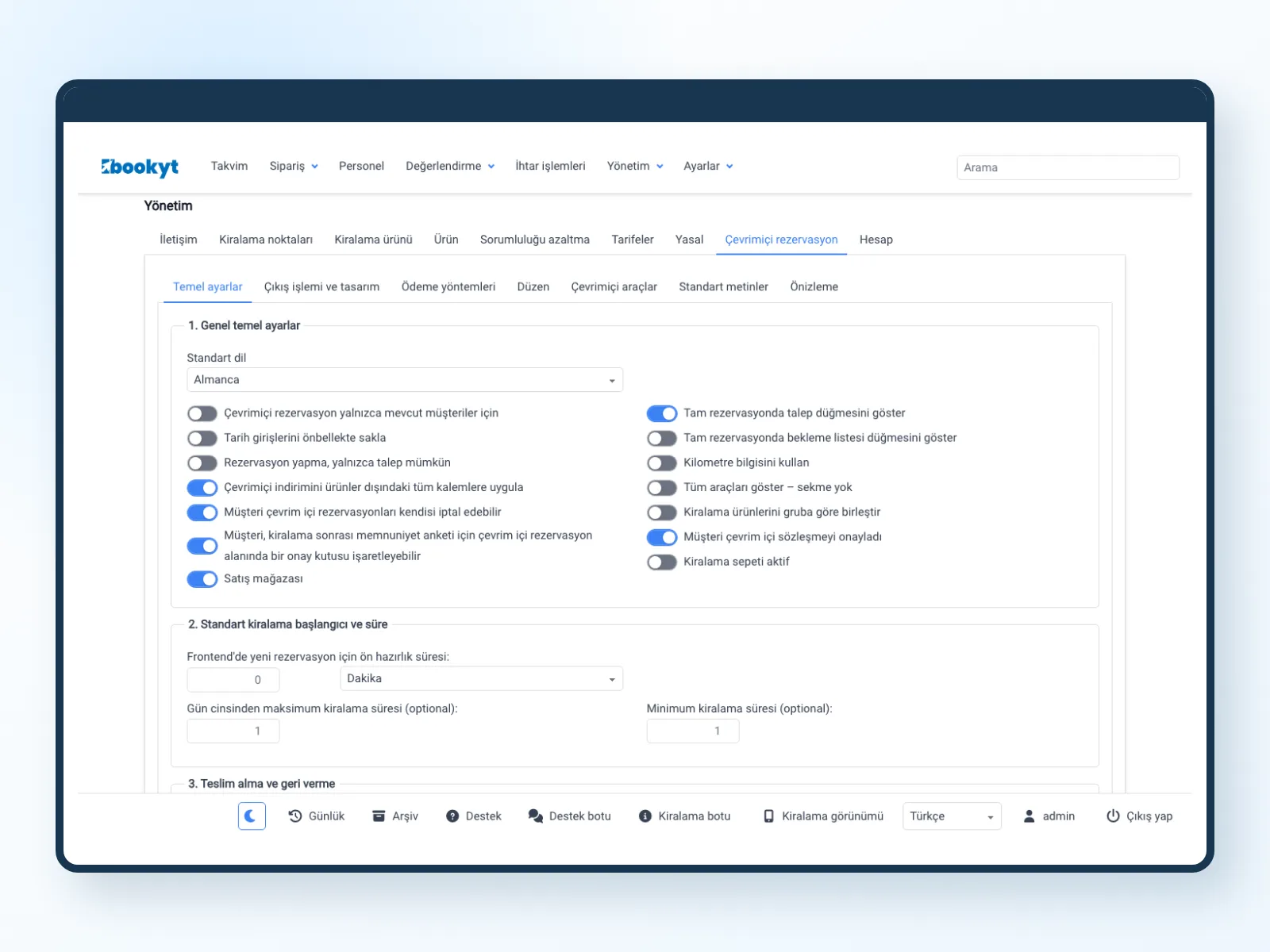 Kendi web siteniz i&ccedil;in Bookyt &ccedil;evrimi&ccedil;i rezervasyon yapılandırması