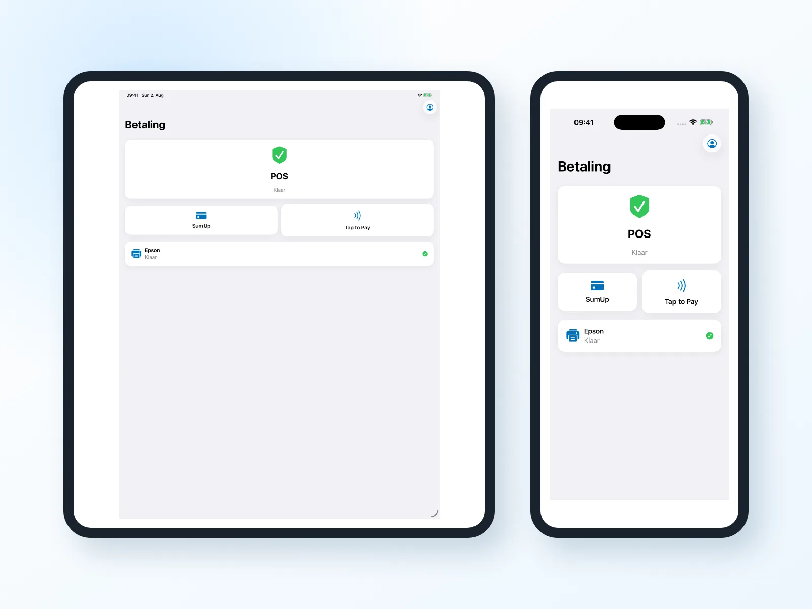 Bookyt-betaling en apparaatkoppeling op iPad en iPhone
