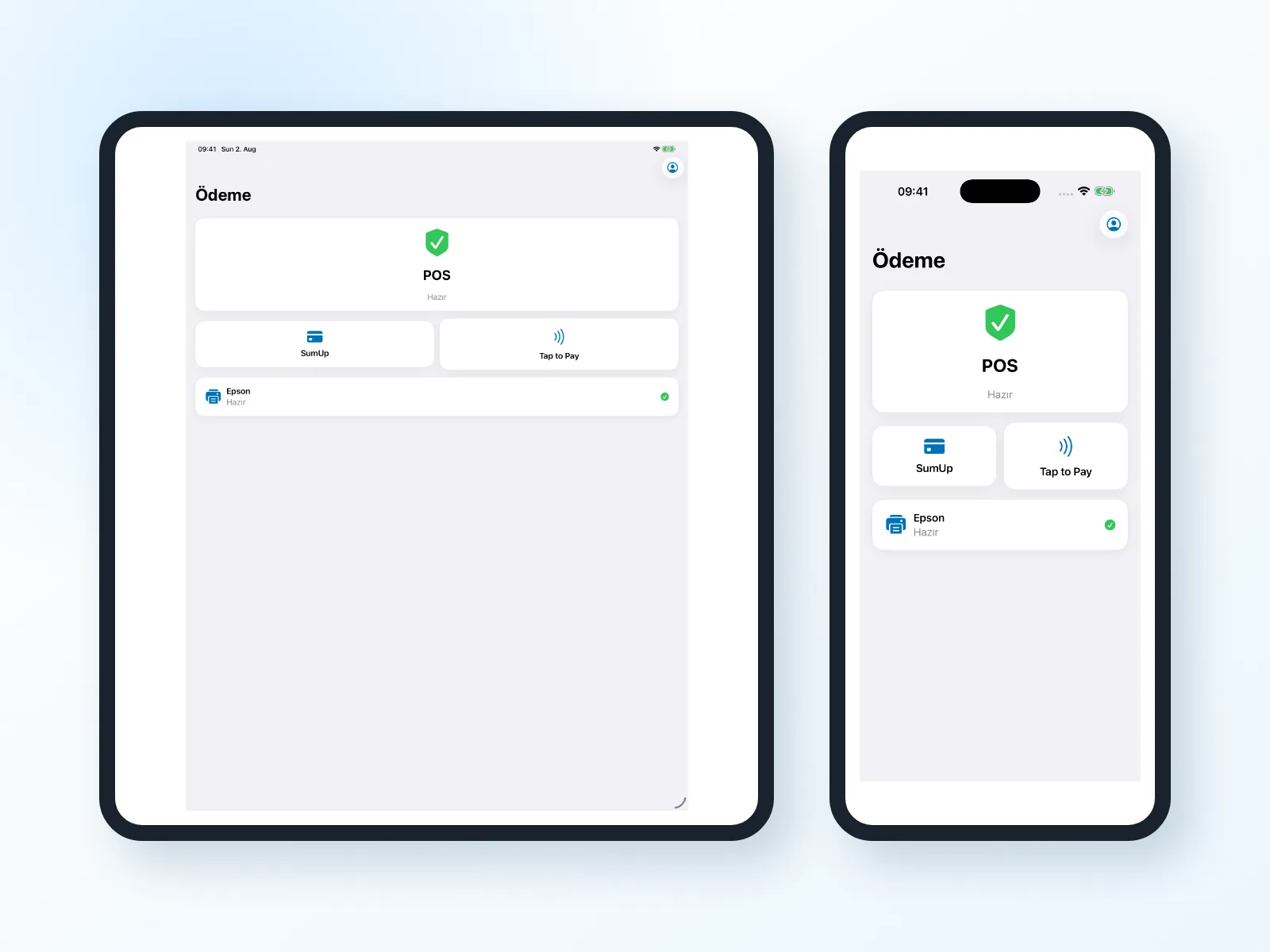 iPad ve iPhone'da Bookyt &ouml;deme ve cihaz entegrasyonu