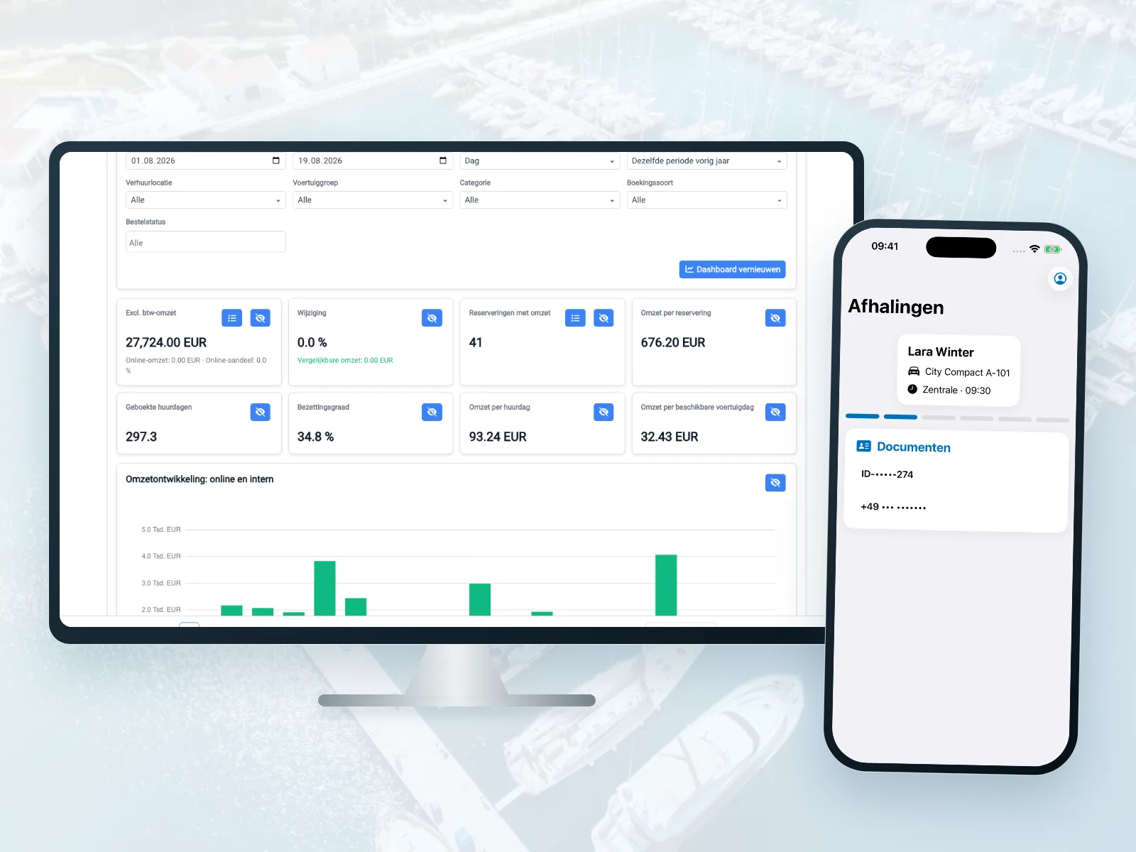 Bookyt voor boot- en jachtverhuur