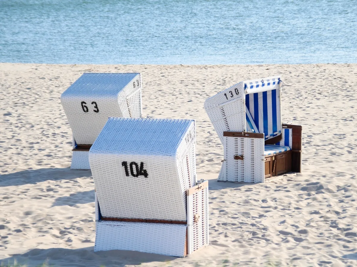 Strandk&ouml;rbe f&uuml;r die Vermietung