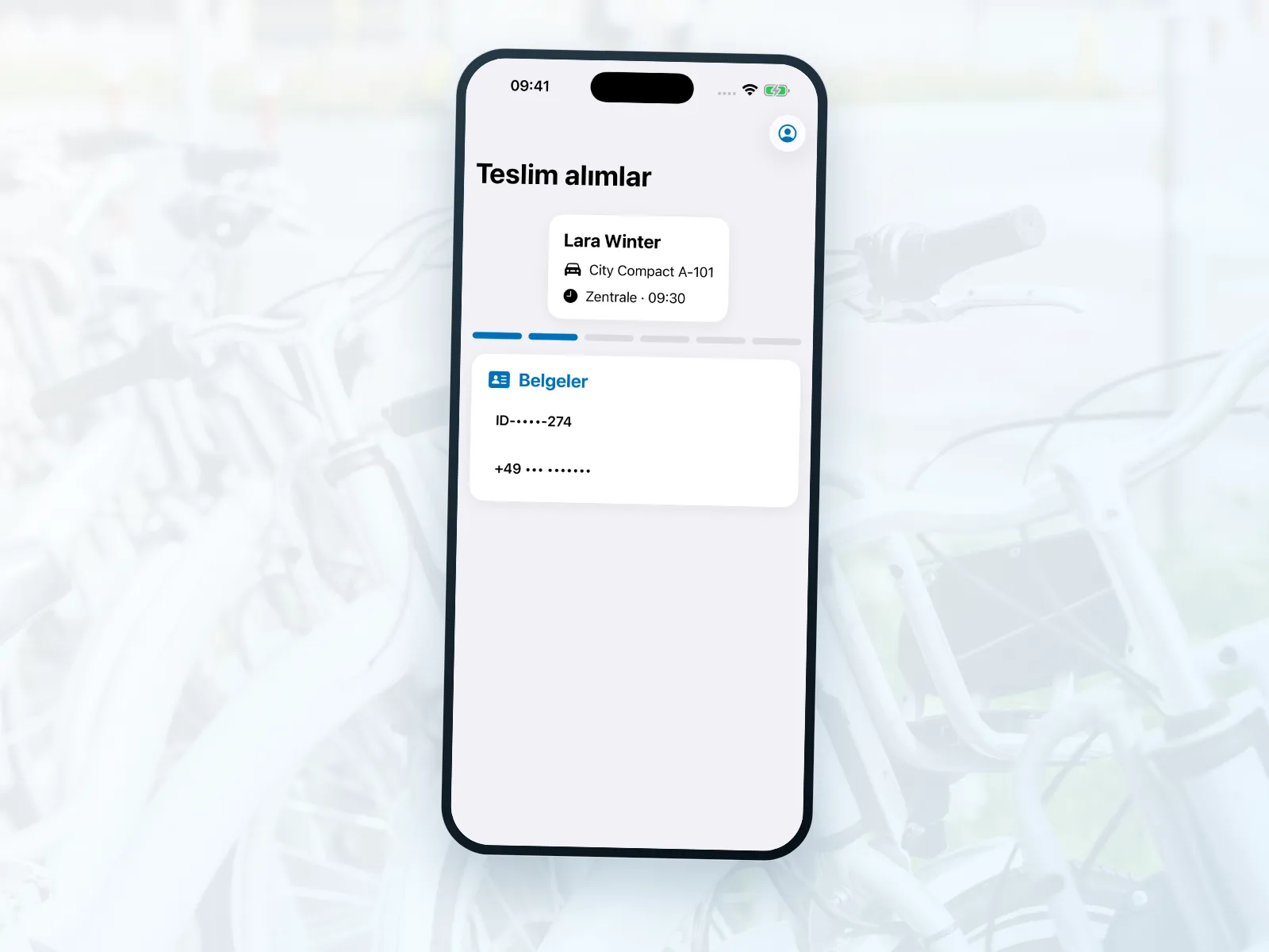 Bisiklet kiralamada mobil &ccedil;alışma