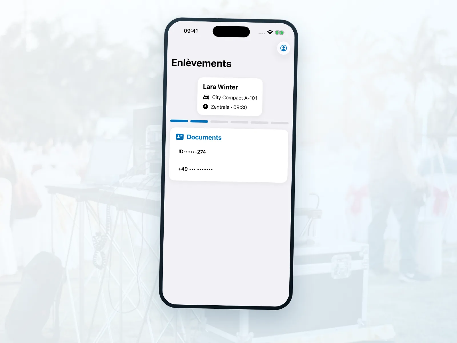 Remise et retour mobiles d&rsquo;articles de location sp&eacute;cifiques avec Bookyt