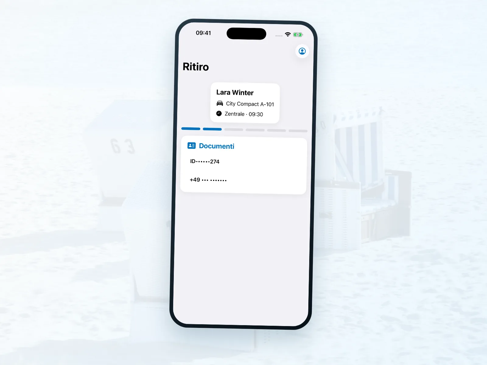 Consegna e restituzione mobile dei cestini da spiaggia con Bookyt
