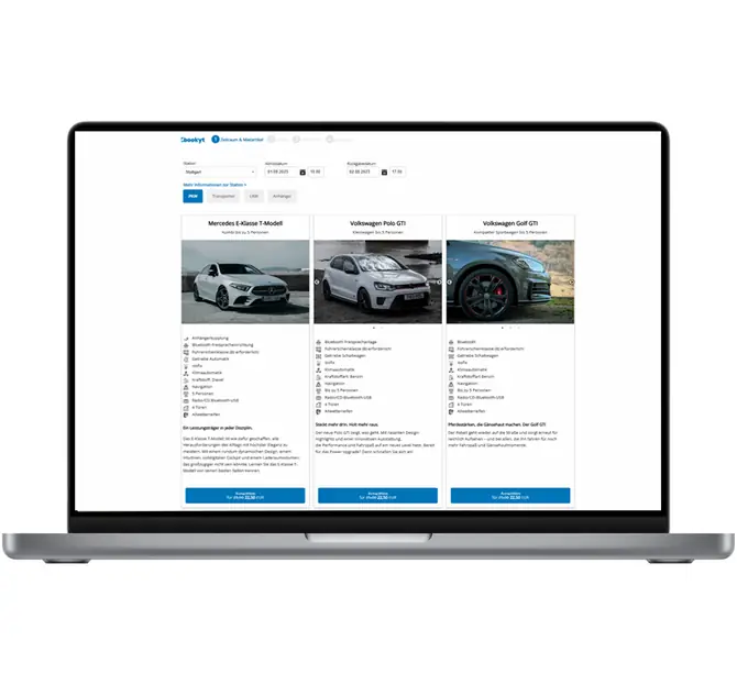 Frontendansicht Laptop