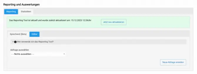Lerne, wie du individuelle Abfragen im Bookyt Reporting Tool erstellst, um deine statistischen Daten optimal zu nutzen.