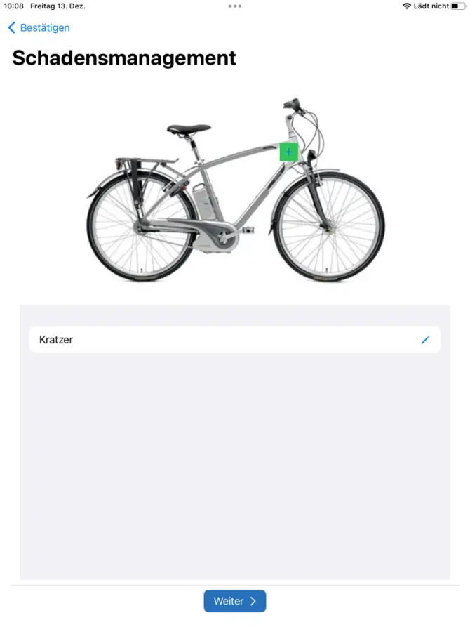 Schadensmanagement bookyt App
