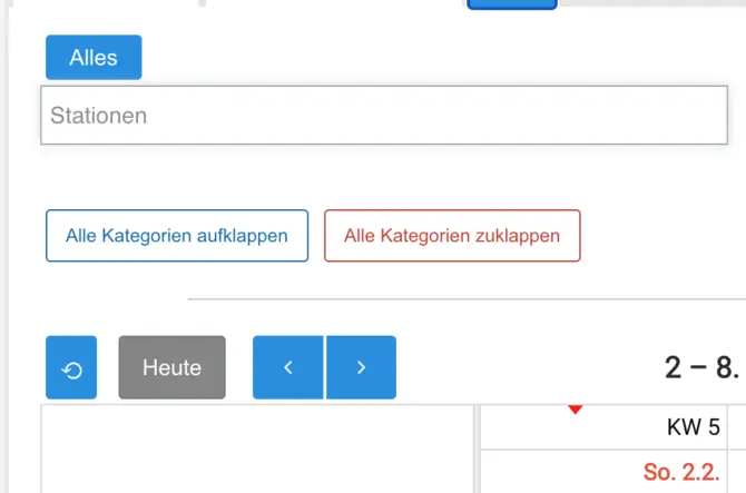 Virtuelle Stationen im Mietsystem