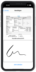 Bookyt App digitale Unterschrift Mietvertrag